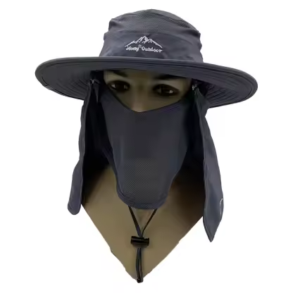 Wholesale Outdoor Dry Fast UV 50+ UV Protection Sun Hat Hiking Neck Flap Face Mask Bucket for Unisex