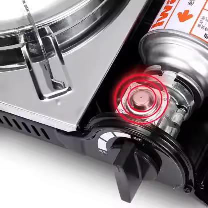 HIX Mini Outdoor Big Windbreak Ring Camping Stove Cooking Gas Stove Blue Flame Portable Butane Gas Cassette Stove