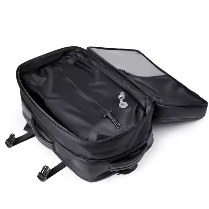 Luxury Business Waterproof Airback Outdoors Vacuum Compression Laptop Backpack Expandable Large Capacity Travel Backpack for Men