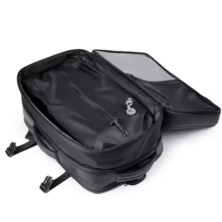 Luxury Business Waterproof Airback Outdoors Vacuum Compression Laptop Backpack Expandable Large Capacity Travel Backpack for Men