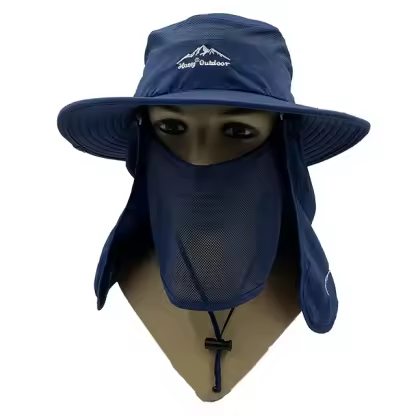 Wholesale Outdoor Dry Fast UV 50+ UV Protection Sun Hat Hiking Neck Flap Face Mask Bucket for Unisex