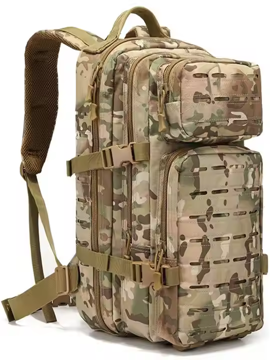 Custom Black Outdoor Waterproof Hiking Oxford Tactical Backpack Bags With Webbing