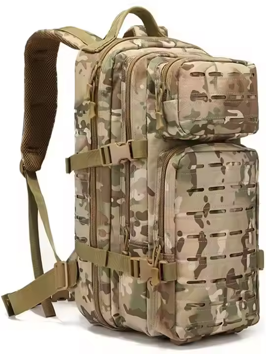 Custom Black Outdoor Waterproof Hiking Oxford Tactical Backpack Bags With Webbing