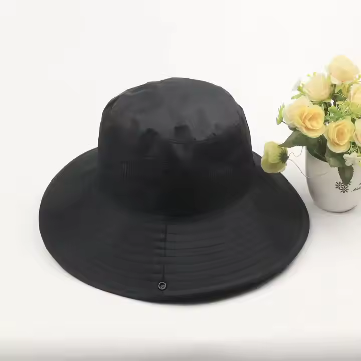 2025 Men Sun Hat UPF50+ Outdoor Fast Dry Mesh Wide Brim Bucket Safari Cap Foldable Waterproof Custom Logo Fishing Hats