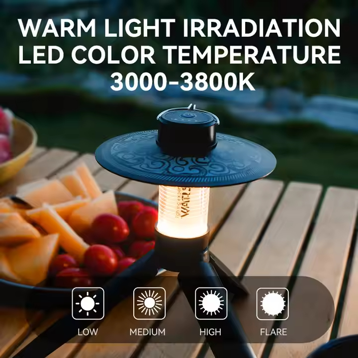 Rechargeable Camping Light - Portable Outdoor Flood Lamp with Magnetic Base