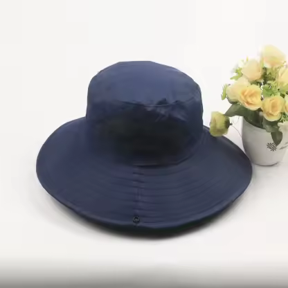 2025 Men Sun Hat UPF50+ Outdoor Fast Dry Mesh Wide Brim Bucket Safari Cap Foldable Waterproof Custom Logo Fishing Hats