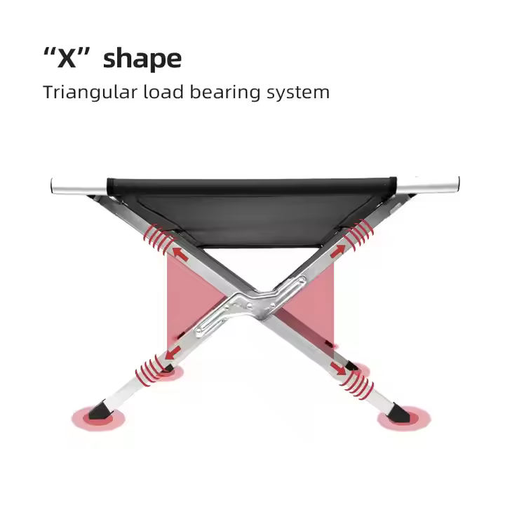 Lightweight Aluminum Frame Camping Cot Bed Modern Portable Ultralight Foldable Cot for Outdoor Hospital & Gym Use