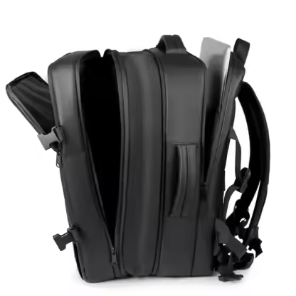 Luxury Business Waterproof Airback Outdoors Vacuum Compression Laptop Backpack Expandable Large Capacity Travel Backpack for Men