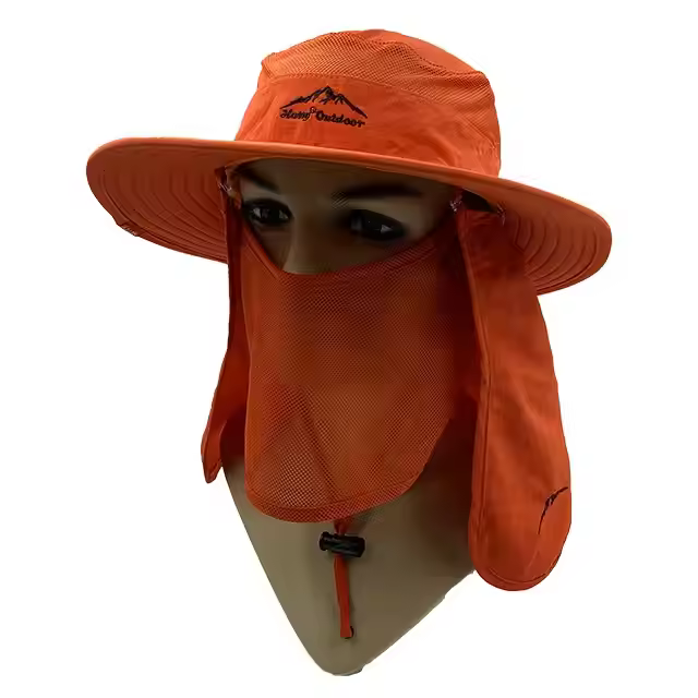 Wholesale Outdoor Dry Fast UV 50+ UV Protection Sun Hat Hiking Neck Flap Face Mask Bucket for Unisex