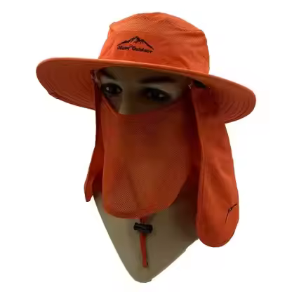 Wholesale Outdoor Dry Fast UV 50+ UV Protection Sun Hat Hiking Neck Flap Face Mask Bucket for Unisex