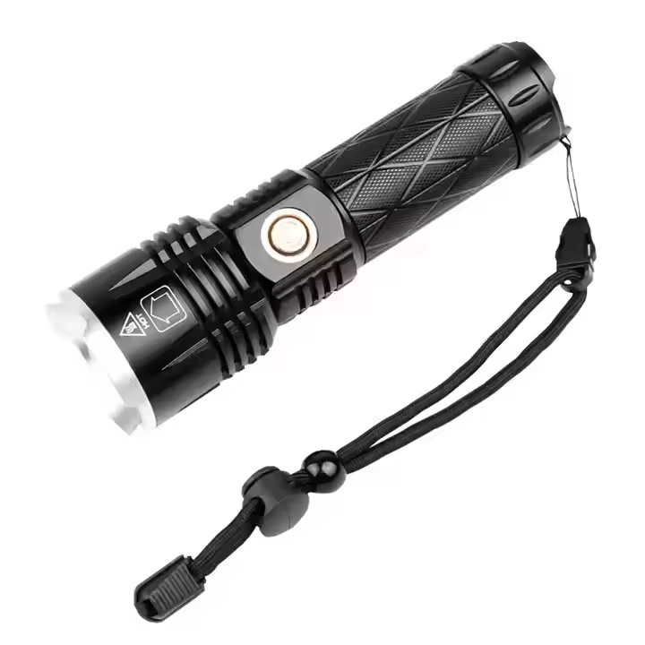 XHP90 Led High Lumen Flashlight Rechargeable 1800lm Zoomable Waterproof Camping Torch Light
