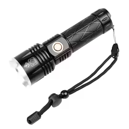 XHP90 Led High Lumen Flashlight Rechargeable 1800lm Zoomable Waterproof Camping Torch Light