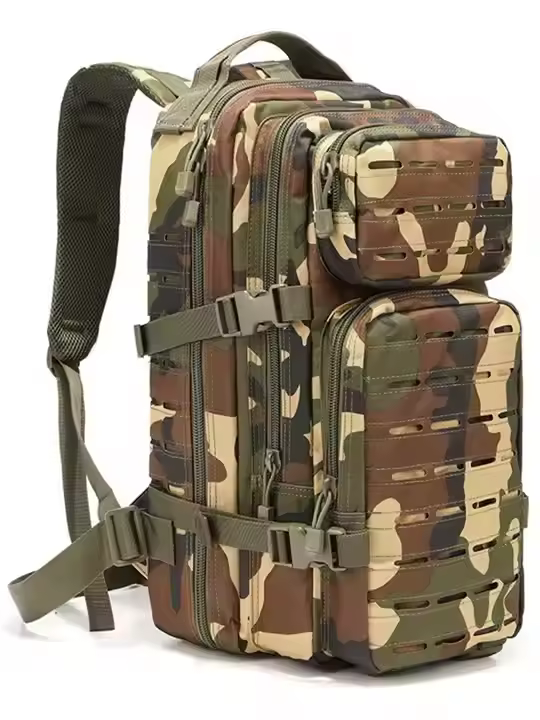 Custom Black Outdoor Waterproof Hiking Oxford Tactical Backpack Bags With Webbing