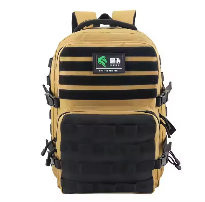 Wholesale Outdoor Hiking Tactical Backpack OEM Trekking Large Capacity Molle Rucksack Luggage Bag Tactical Gear Black Knapsack