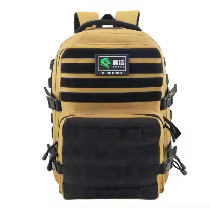Wholesale Outdoor Hiking Tactical Backpack OEM Trekking Large Capacity Molle Rucksack Luggage Bag Tactical Gear Black Knapsack