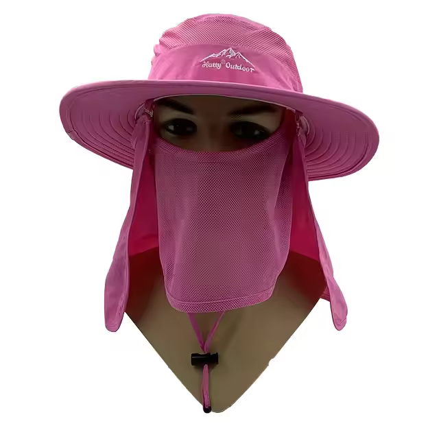 Wholesale Outdoor Dry Fast UV 50+ UV Protection Sun Hat Hiking Neck Flap Face Mask Bucket for Unisex