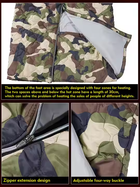 Multipurpose Outdoor Adult Blanket Travel Mountaineering Camping Portable Water-resistant Wearable Heated Sleeping Bag
