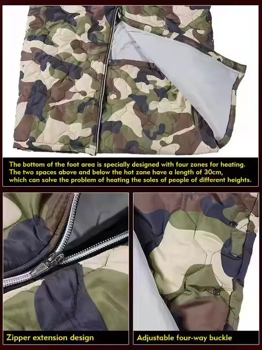 Multipurpose Outdoor Adult Blanket Travel Mountaineering Camping Portable Water-resistant Wearable Heated Sleeping Bag
