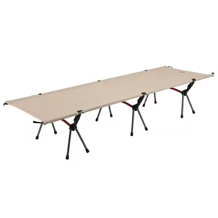 Lightweight Aluminum Frame Camping Cot Bed Modern Portable Ultralight Foldable Cot for Outdoor Hospital & Gym Use