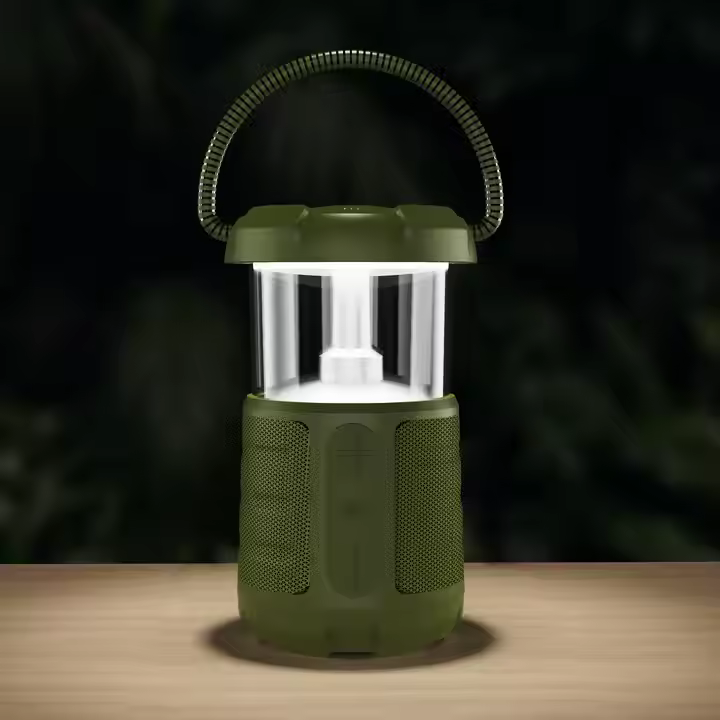 New LED Flame Lamp Portable Speakers Light Bluetooth Party Light Stereo Flickering Night Light Outdoor Camping Stereo Speaker