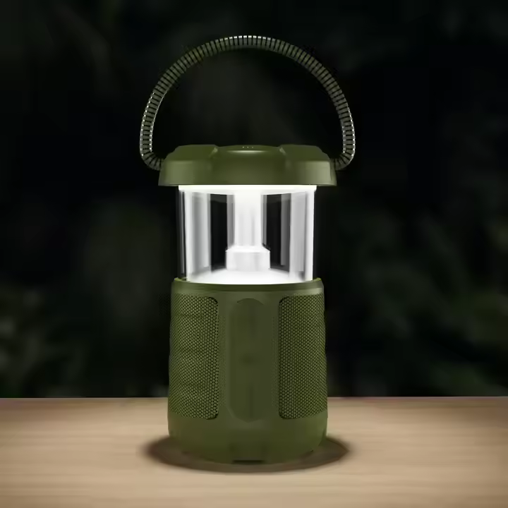 New LED Flame Lamp Portable Speakers Light Bluetooth Party Light Stereo Flickering Night Light Outdoor Camping Stereo Speaker