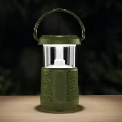 New LED Flame Lamp Portable Speakers Light Bluetooth Party Light Stereo Flickering Night Light Outdoor Camping Stereo Speaker