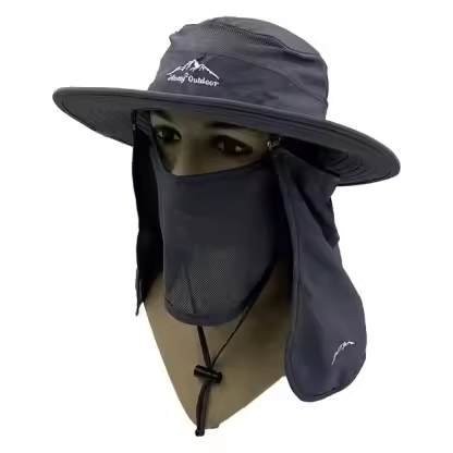 Wholesale Outdoor Dry Fast UV 50+ UV Protection Sun Hat Hiking Neck Flap Face Mask Bucket for Unisex