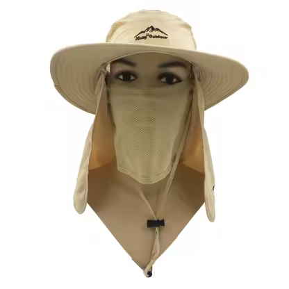 Wholesale Outdoor Dry Fast UV 50+ UV Protection Sun Hat Hiking Neck Flap Face Mask Bucket for Unisex
