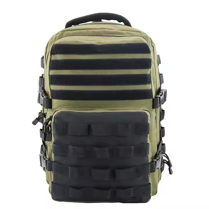 Wholesale Outdoor Hiking Tactical Backpack OEM Trekking Large Capacity Molle Rucksack Luggage Bag Tactical Gear Black Knapsack