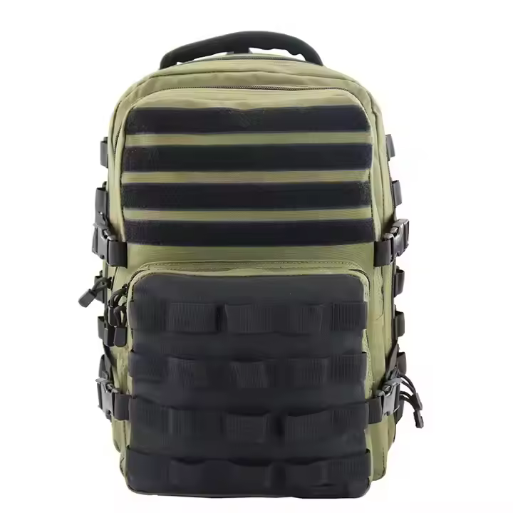 Wholesale Outdoor Hiking Tactical Backpack OEM Trekking Large Capacity Molle Rucksack Luggage Bag Tactical Gear Black Knapsack
