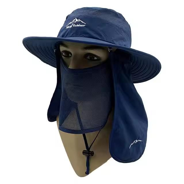 Wholesale Outdoor Dry Fast UV 50+ UV Protection Sun Hat Hiking Neck Flap Face Mask Bucket for Unisex