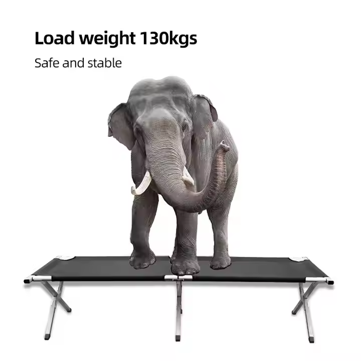 Lightweight Aluminum Frame Camping Cot Bed Modern Portable Ultralight Foldable Cot for Outdoor Hospital & Gym Use