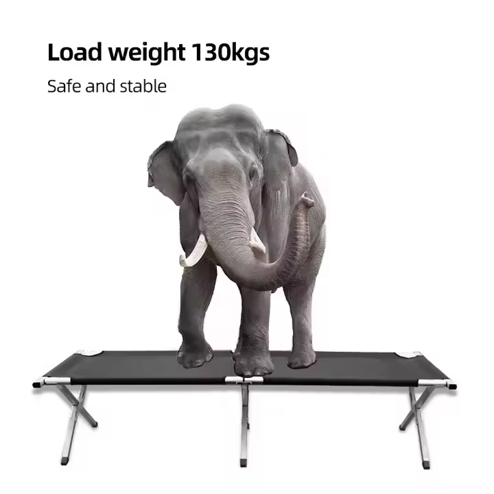 Lightweight Aluminum Frame Camping Cot Bed Modern Portable Ultralight Foldable Cot for Outdoor Hospital & Gym Use