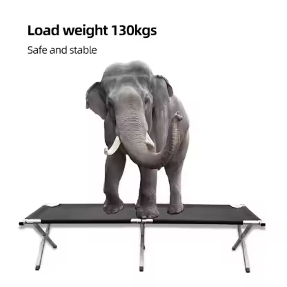 Lightweight Aluminum Frame Camping Cot Bed Modern Portable Ultralight Foldable Cot for Outdoor Hospital & Gym Use