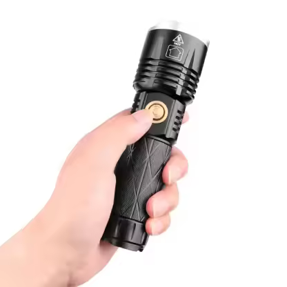 XHP90 Led High Lumen Flashlight Rechargeable 1800lm Zoomable Waterproof Camping Torch Light