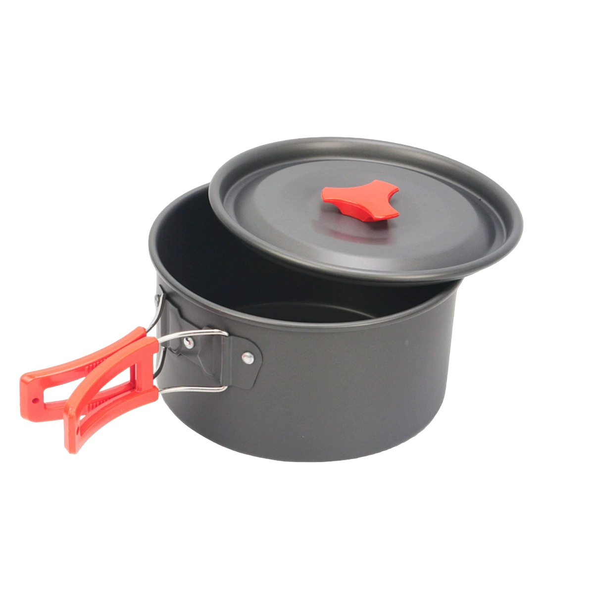 Outdoor Camping Cookware Set 2-3 Person Portable Picnic Cookware & Kettle Combo
