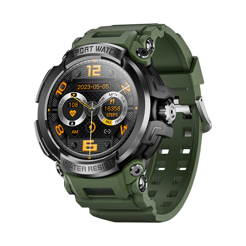 Smart Watch with IPS HD Display, Bluetooth Call, Health Monitoring & Outdoor Tri-Proof Fitness Tracker