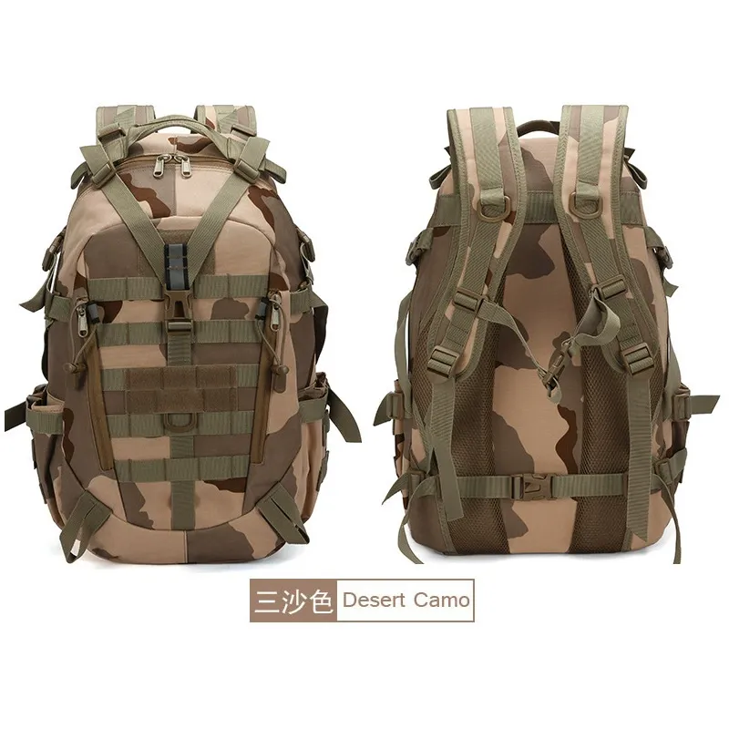 Men's Camouflage Hiking & Cross-country Camping Backpack – Tactical Sports Outdoor Travel Bag