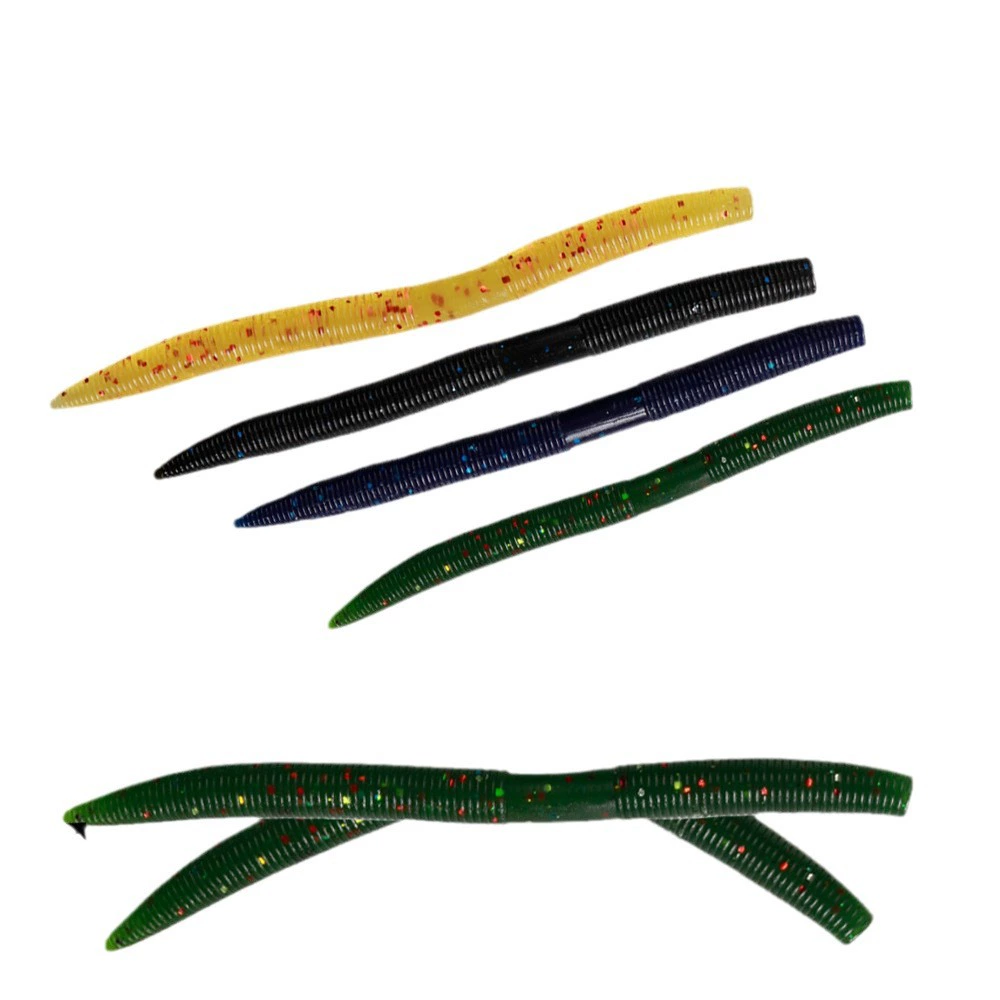 133-Piece Fishing Lure Set with Soft Worms, Hooks, O-Rings, and Wacky Rig Tool