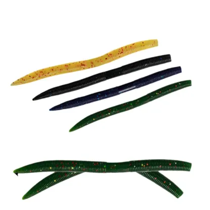 133-Piece Fishing Lure Set with Soft Worms, Hooks, O-Rings, and Wacky Rig Tool
