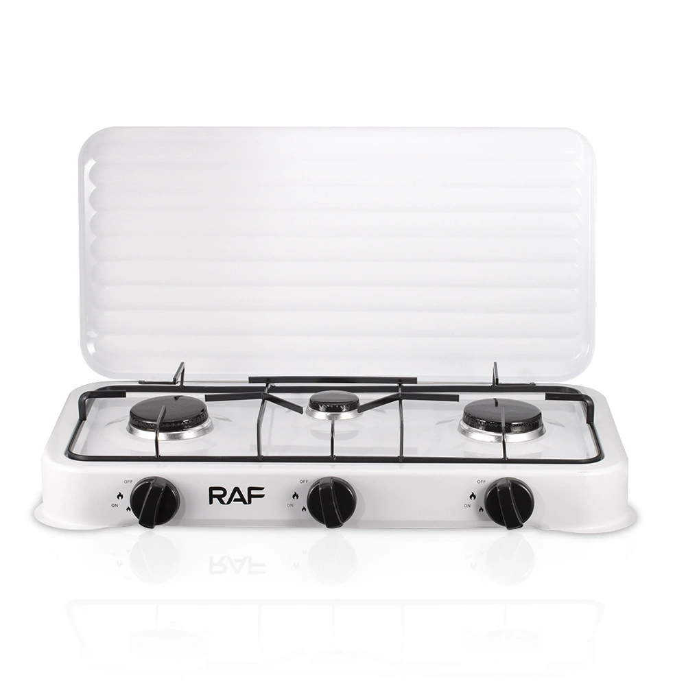 3-Burner Portable Propane Camping Stove – Stainless Steel Outdoor Gas Cooker with Adjustable Burners, Wind Guards & Heavy-Duty Handle for Camping, Tailgating & BBQ