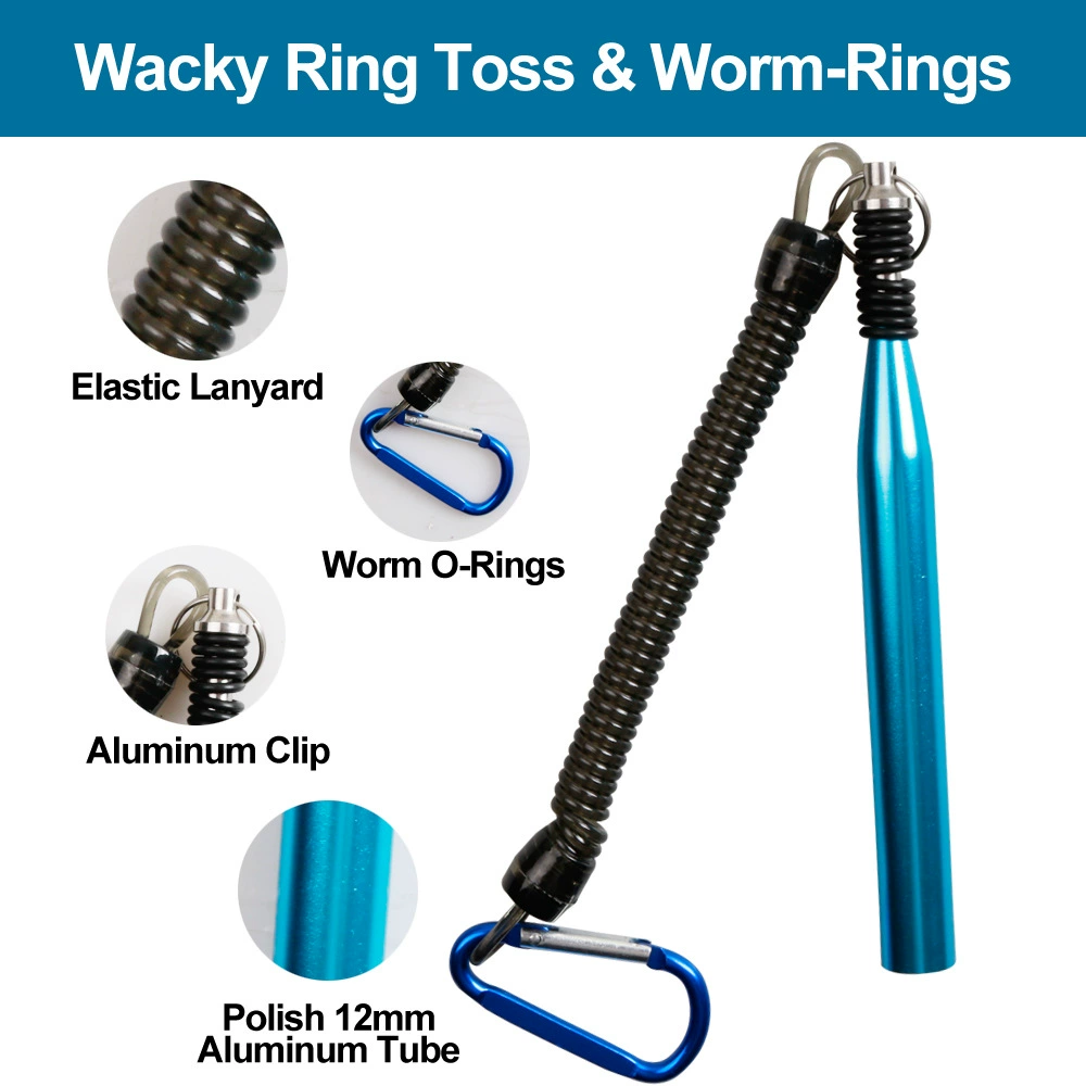 133-Piece Fishing Lure Set with Soft Worms, Hooks, O-Rings, and Wacky Rig Tool