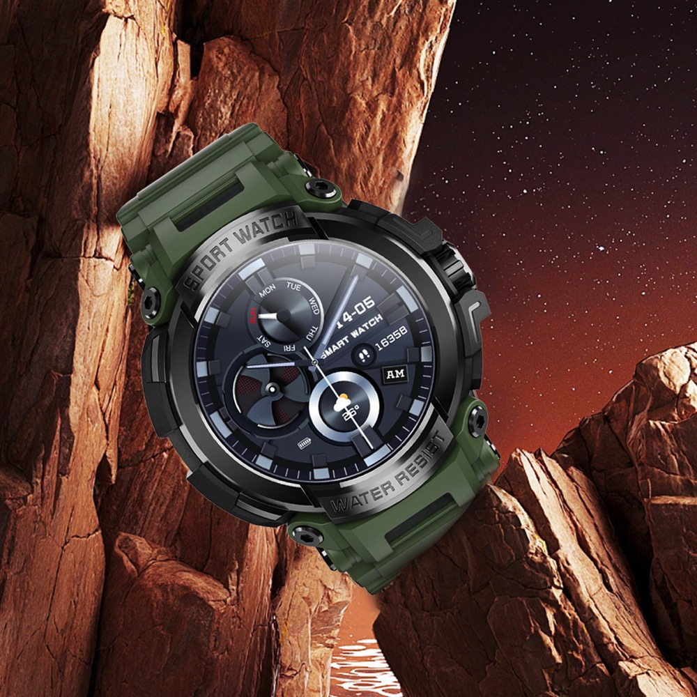 Smart Watch with IPS HD Display, Bluetooth Call, Health Monitoring & Outdoor Tri-Proof Fitness Tracker