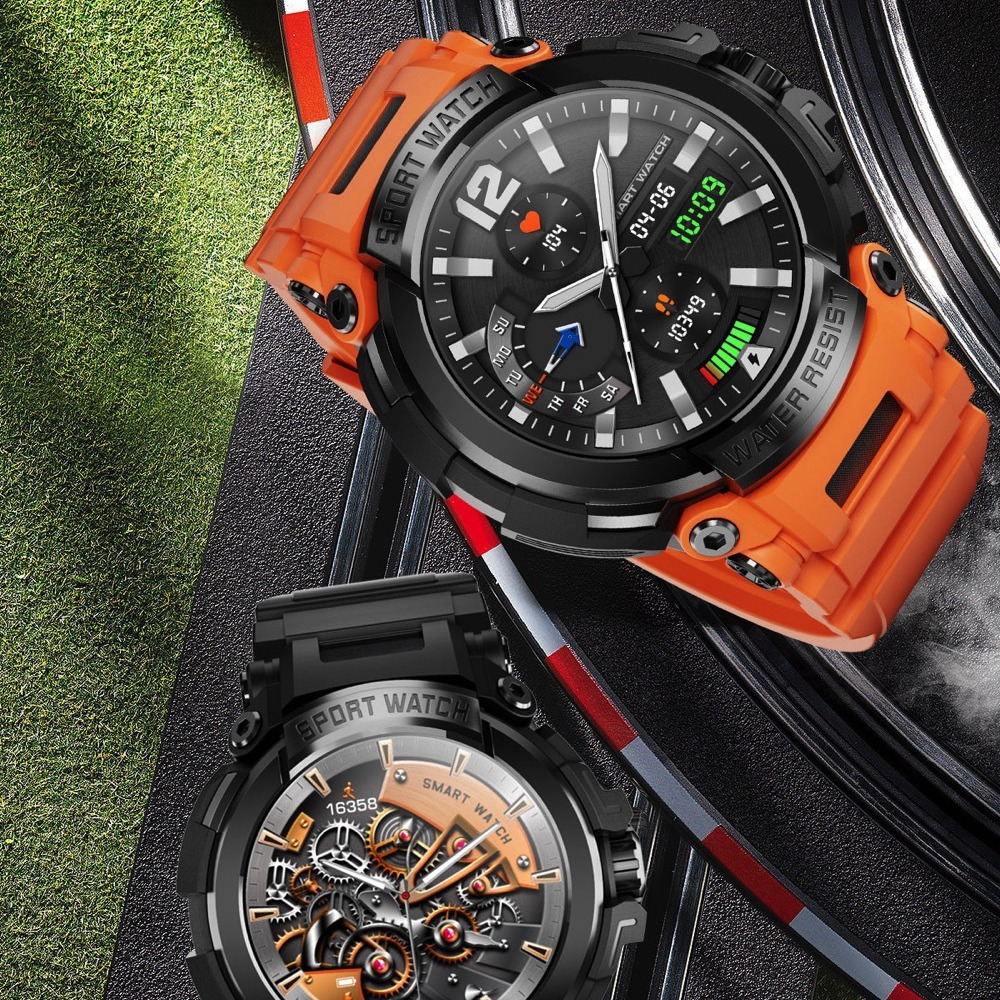 Smart Watch with IPS HD Display, Bluetooth Call, Health Monitoring & Outdoor Tri-Proof Fitness Tracker