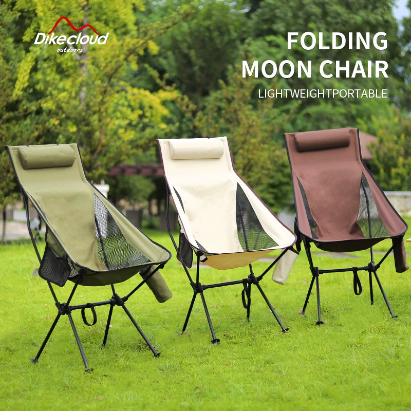 Adjustable Oversized Portable Camping Chair – High Back & Headrest, Heavy-Duty Folding Chair for Hiking, Fishing & Beach