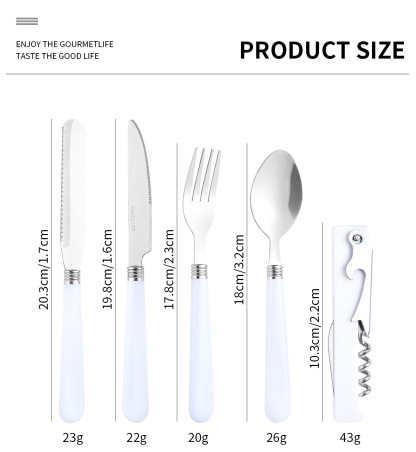 Portable Camping Kitchen Utensil Set - 20 Piece Stainless Steel Cookware Kit for Travel & Outdoor Cooking