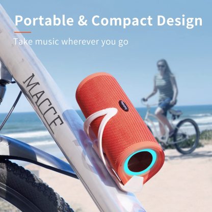 Portable Bluetooth Speaker with IPX7 Waterproof Rating and Enhanced Bass for All-Weather Performance - Audio, Smartphone