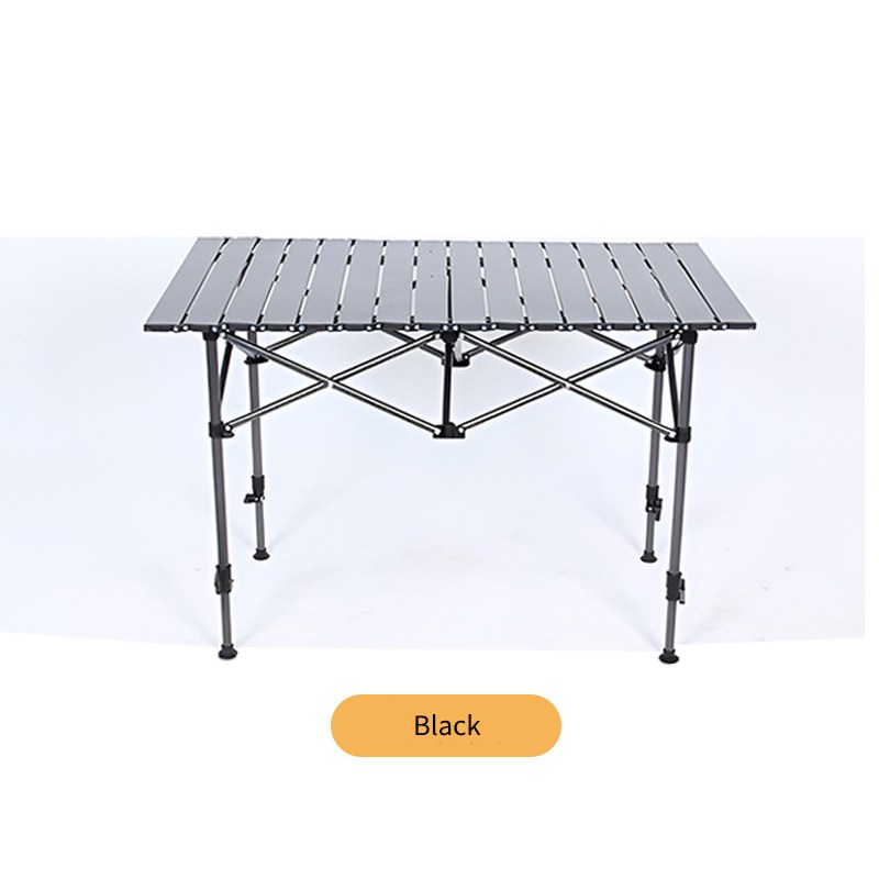 Camping Table Outdoor Portable Table with Storage Adjustable Aluminum Table