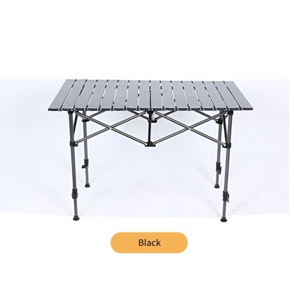 Camping Table Outdoor Portable Table with Storage Adjustable Aluminum Table
