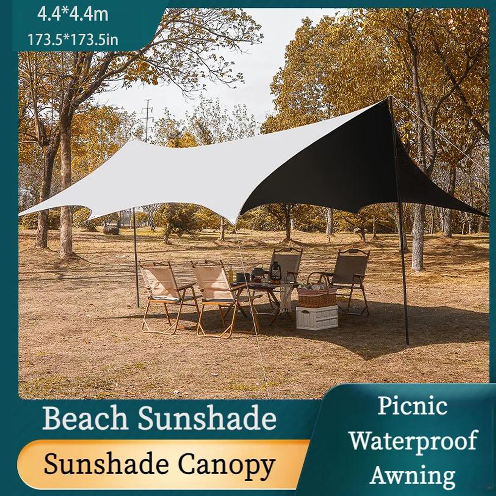 Silver Glue Butterfly Tent Outdoor Camping Picnic Rainproof Tent Canopy Sunshade Canopy Butterfly Rainproof Sunshade Canopycourtyard Sunshade Canopy Courtyard Rain Canopy